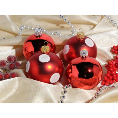 Набор шаров 4шт, 6см "Благородство" стекло в под уп КН-60-1105 Набор шаров 4шт, 6см "Благородство" стекло в под уп КН-60-1105