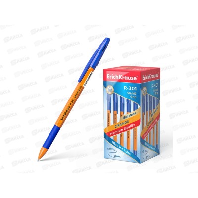 Ручка шариковая EK39531 R-301 Stick&Grip, синяя, 0.7мм *50/400/3200 Ручка шариковая EK39531 R-301 Stick&Grip, синяя, 0.7мм *50/400/3200
