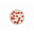 Тарелка десертная &quotВишни&quot  22*3см керамика 824-078 г