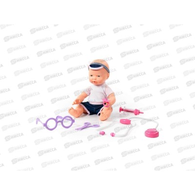 Пупс &quotВесёлый&quot 35см + набор &quotДоктор&quot (4 элемента), 78353 в коробке *3