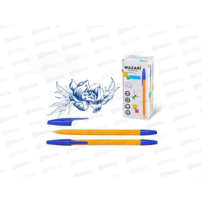 Ручка шариковая MAZARI NOTUM,игла, синяя, 0,8мм, M-7360-70 *50 Ручка шариковая MAZARI NOTUM,игла, синяя, 0,8мм, M-7360-70 *50