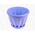 Горшок Знатный D140мм 1л с подставкой Сиреневый М301С *72 Горшок Знатный D140мм 1л с подставкой Сиреневый М301С *72