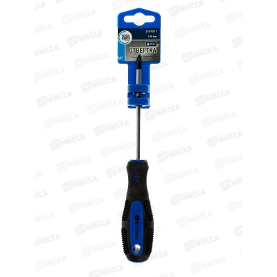 Отвертка 1*100мм намагниченный наконечник, PH, 3101011 *12/192