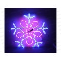 Гирлянда электрическая, новогодняя панно 0,6 м. LED элементы &quotСнежинка&quot, белый провод, 220В, 50Гц, AL-13603 *10