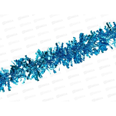Мишура, 9см. х 2м., голубой, AL-13625  *500