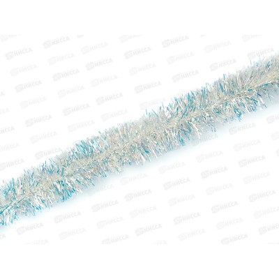Мишура, 5см. х 2м., AL-13628 белая/блестящая *600 Мишура, 5см. х 2м., AL-13628 белая/блестящая *600