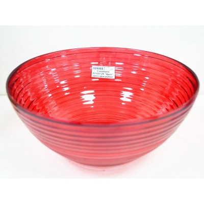 Салатник 83-691-25 &quotАрго&quot прозрачный крашенный рубин 4840161978