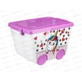 Ящик для игрушек ДЕКО 23л Единорог М2550 *6 Ящик для игрушек ДЕКО 23л Единорог М2550 *6