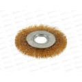 Щетка-крацовка дисковая, для УШМ латунная витая проволока, 100мм, 2302001