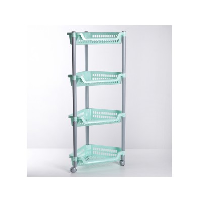 Этажерка 4х-секционная угловая (на колесах) С08800 *4 Этажерка 4х-секционная угловая (на колесах) С08800 *4