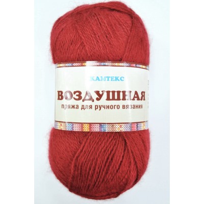 Пряжа Воздушная брусника мер/шер/акрил 100гр 370м 088 Пряжа Воздушная брусника мер/шер/акрил 100гр 370м 088