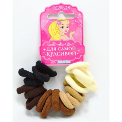 Резинка для волос "Махрушка" 20шт простые 3000168 *6 Резинка для волос "Махрушка" 20шт простые 3000168 *6