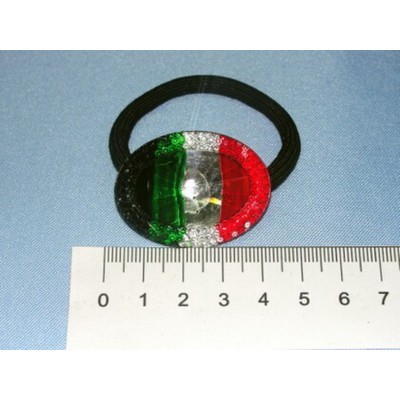 Резинка  для волос ОГ419 &quotОвал, триколор&quot *12