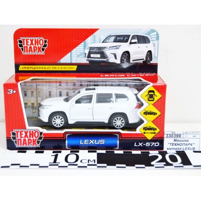 Машина "ТЕХНОПАРК" металлическая LEXUS LX-570, 12см, белый, инерц. *36