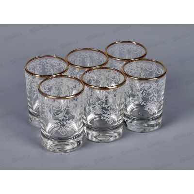 Набор стопок ЛЕЛЬ 50мл 6шт 1022-ГЗ Византия грав отв зол *12 Набор стопок ЛЕЛЬ 50мл 6шт 1022-ГЗ Византия грав отв зол *12