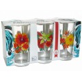 Набор стаканов &quotОда&quot (Тропические цветы) 6штук 230мл *6 1256-6