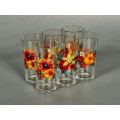 Набор стаканов "Ода" (Тропические цветы) 6штук 230мл *6 1256-6 Набор стаканов "Ода" (Тропические цветы) 6штук 230мл *6 1256-6