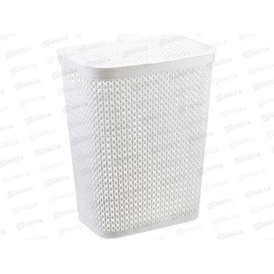 Корзина 35,0л для белья ПИРУЛА Белый  М2614 *5