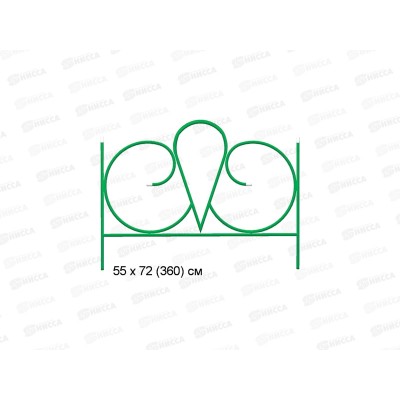 Заборчик &quotВолна&quot (5шт) малый, металлический