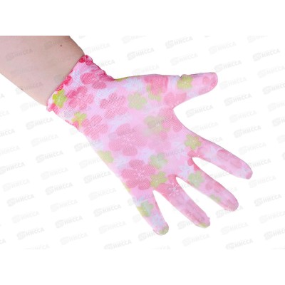 Перчатки нейлоновые с полиуретанным покрытием "Садовые" Э Перчатки нейлоновые с полиуретанным покрытием "Садовые" Э