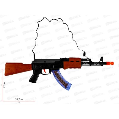 Автомат на батарейках  АК-47 свет, звук 998-08 в коробке *6  гб