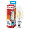 Лампа светодиодная IN HOME LED-Свеча на ветру-deco 9Вт E14 4000К 810Лм *50