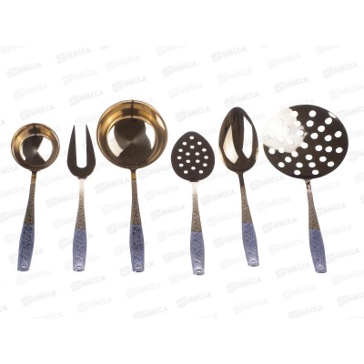 Набор кухонный 6 предметов Уралочка М13 к/к НТП с частичным декоративным покрытием *9 Набор кухонный 6 предметов Уралочка М13 к/к НТП с частичным декоративным покрытием *9