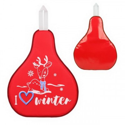 Санки-ледянки с принтом 52*42см красный М12717 *30