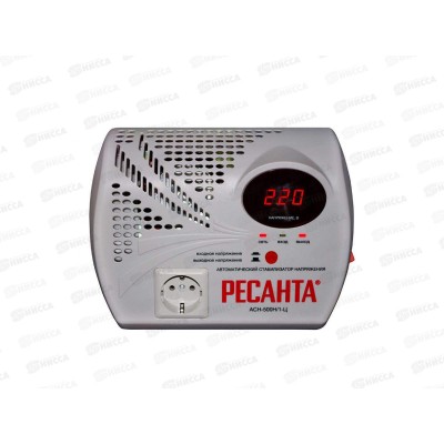 Стабилизатор 1-ф  500Вт, настенный, Ресанта АСН-500Н1/1-Ц
