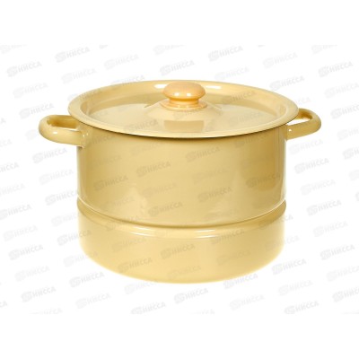 Мантоварка 7,5л палевая 2 вставки с пластмассовой кнопкой С41720.3П *2 Мантоварка 7,5л палевая 2 вставки с пластмассовой кнопкой С41720.3П *2