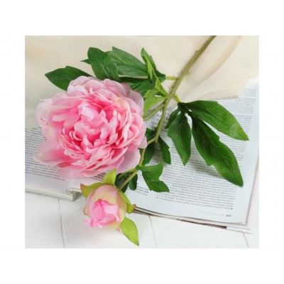 Цветы искусственные 60см Пион дуо розовый 4142874 Цветы искусственные 60см Пион дуо розовый 4142874