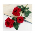 Цветы искусственные 62см Роза триада красный 4301710 *1