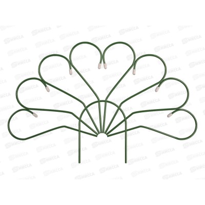 Заборчик "Павлин" (5шт) металл Заборчик "Павлин" (5шт) металл