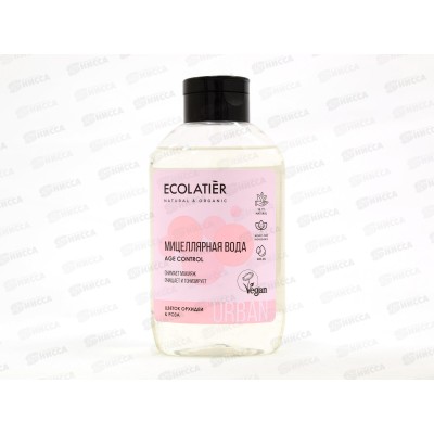 ECOLATIER Мицеллярная вода для снятия макияжа Цветок орхидеи и розы 400мл 843503*10