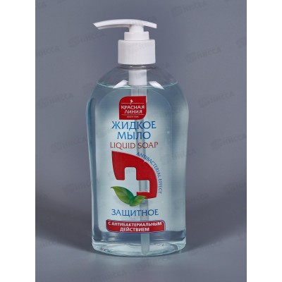КРАСНАЯ ЛИНИЯ мыло жидкое Защитное 520мл *12 КРАСНАЯ ЛИНИЯ мыло жидкое Защитное 520мл *12