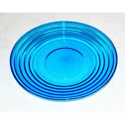 Тарелка 83-102-ф260 "Арго" прозрачная крашенная синяя 4840160546