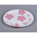 Тарелка 85-300-123 "Флорин" белая, розовая, 2 цвета 4840160883