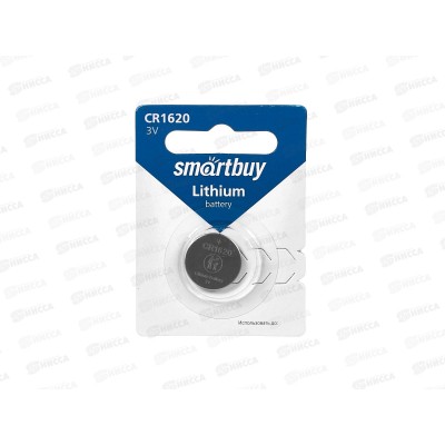 Батарейка SmartBuy CR1620 1B *1/12/720 Батарейка SmartBuy CR1620 1B *1/12/720
