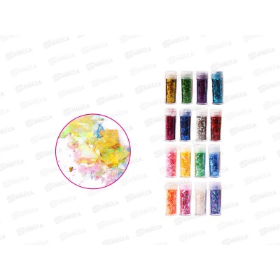 Блестки декоративные MAZARI GLITTER ASSORTI акрил. 4 вида, асс. М-9922 Блестки декоративные MAZARI GLITTER ASSORTI акрил. 4 вида, асс. М-9922