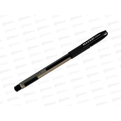Ручка гелевая MAZARI Regina 0.5мм, прозрачный корпус,черная  M-5526-71*12/144