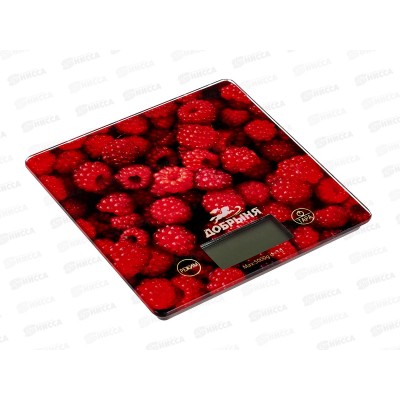 Весы кухонные DO-3015А 5кг Малина Добрыня Весы кухонные DO-3015А 5кг Малина Добрыня