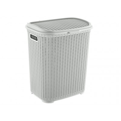 Корзина 63л для белья &quotМеланж&quot серый шторм ТГ408011025 *3