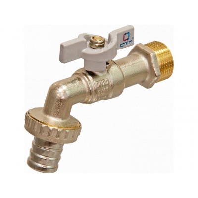 Кран шаровый водоразборный  1/2&quot бабочка СТМ Стандарт   *15