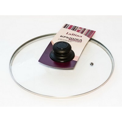Крышка стеклянная 24см+ручка Ladina 4624 Крышка стеклянная 24см+ручка Ladina 4624