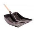 Лопата для снега 360*380мм с черенком пластик без крепления Ангарск *6