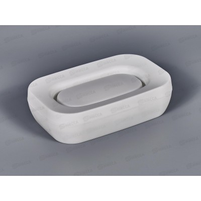 Мыльница открытая Эллиса белая С843 *19 Мыльница открытая Эллиса белая С843 *19
