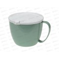 Кружка для супа 0,7л с крышкой Фисташковый М1214 *16 Кружка для супа 0,7л с крышкой Фисташковый М1214 *16
