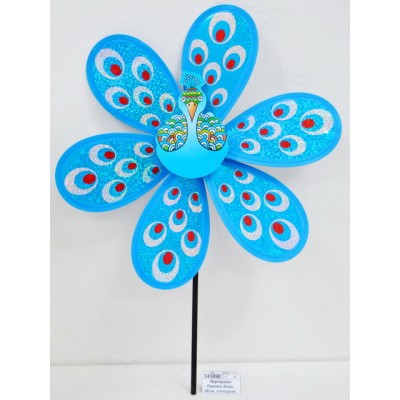 Вертушка Павлин диам. 28см, голограм. PW28-4 в пак. *2*150