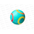 Мяч д.200мм серия &quotКружочки&quot ручное окрашивание Р3-200/кр  *8