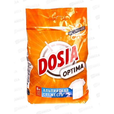 ДОСЯ Матик стиральный порошок 6,0 OPTIMA Альпийская свежесть *3 ДОСЯ Матик стиральный порошок 6,0 OPTIMA Альпийская свежесть *3